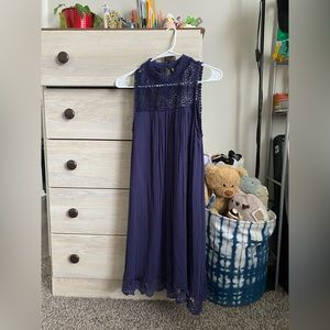 Flowy Blue Flower Dress